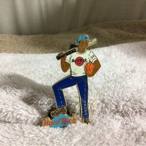 Hard Rock Gatlinburg Blue & White Athlete Pin